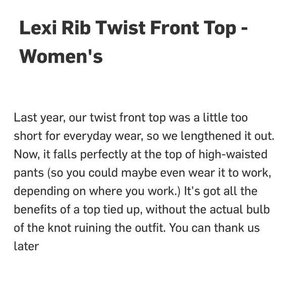 Marine Layer Lexi Rib Twist Front Tee - Picture 4 of 5